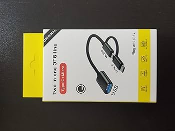 Two in One OTG Line USB to Micro + Type-C Cable