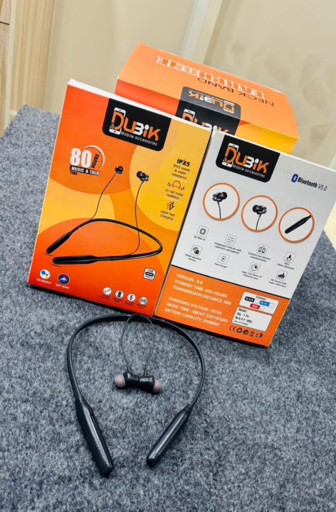 DUBIK Wireless Neckband (80 Hours Playtime)