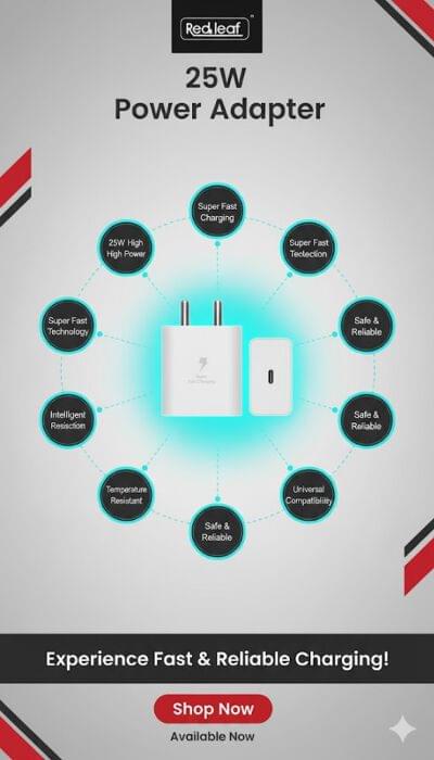REDLEAF 25W Power Adapter