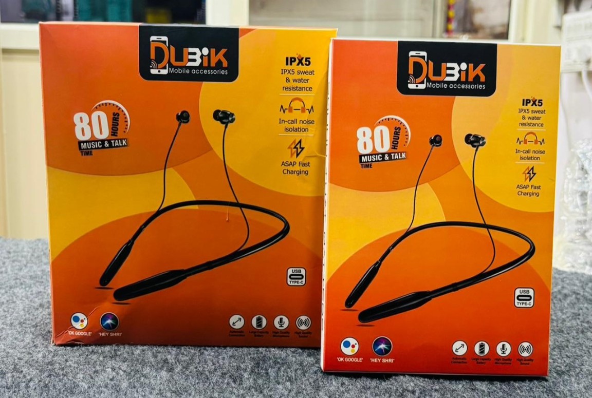 DUBIK Wireless Neckband (80 Hours Playtime)