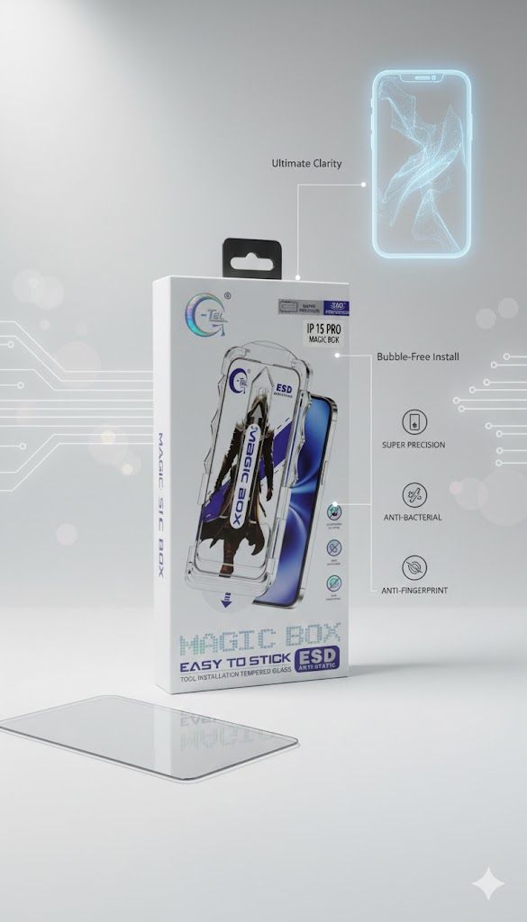 GTEL 360 Protection Magic Box ESD Anti Static Tempered Glass – iPhone 14 Pro