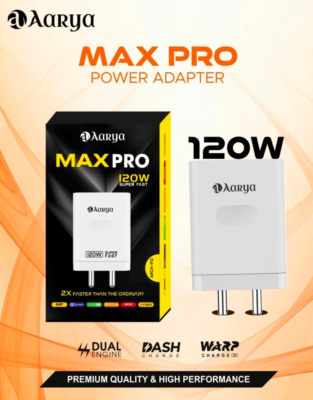 AARYA 120W Max Pro Power Adapter